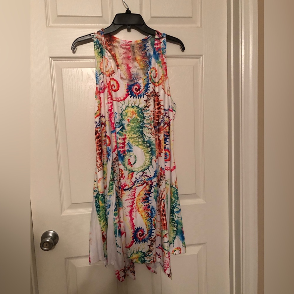 Seahorse swimsuit cover up, OS.  Florida is calling…